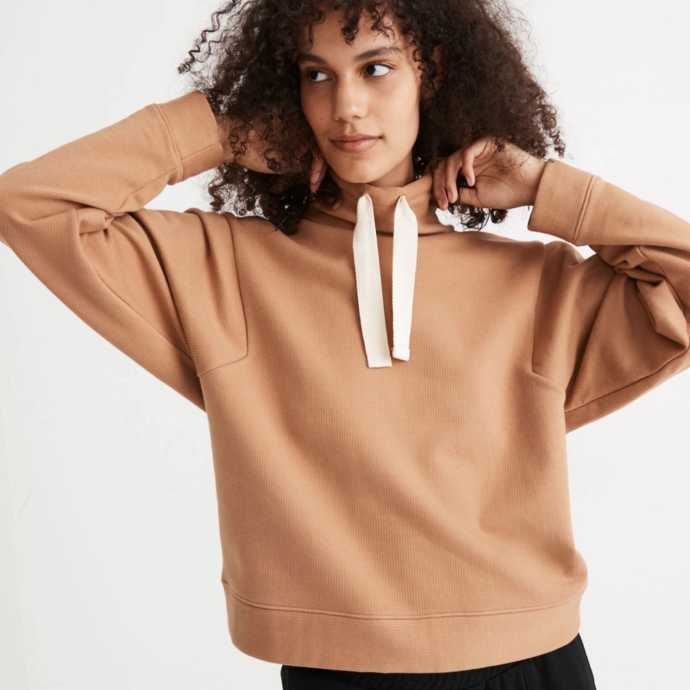 Madewell MWL Ribbed Funnelneck Sweatshirt